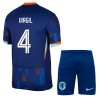 Camisola + Calções Holanda Virgil 4 Criança Equipamento 2ª Euro 2024